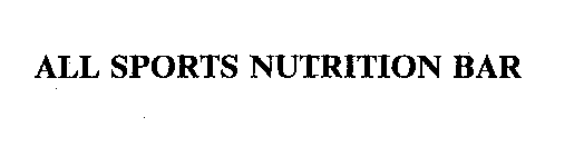 ALL SPORTS NUTRITION BAR