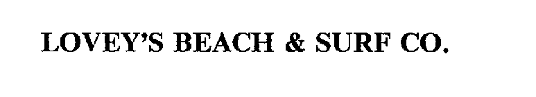 LOVEY'S BEACH & SURF CO.