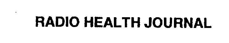 RADIO HEALTH JOURNAL