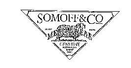 SOMOFF & CO MERINOWEAR GENUINE AUSTRALIAN SHEEP HIDE TRADE MARK