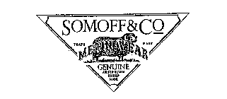 SOMOFF & CO MERINOWEAR GENUINE AUSTRALIAN SHEEP HIDE TRADE MARK