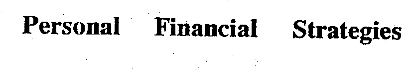 PERSONAL FINANCIAL STRATEGIES