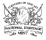 PURVEYORS OF FINE ART N H NATIONAL HERITAGE MINT