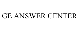 GE ANSWER CENTER