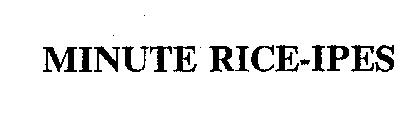 MINUTE RICE-IPES