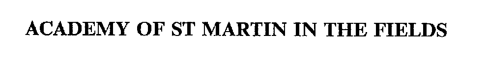 ACADEMY OF ST MARTIN IN THE FIELDS