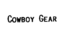 COWBOY GEAR