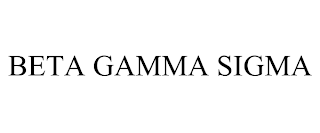 BETA GAMMA SIGMA