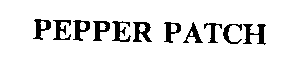 PEPPER PATCH