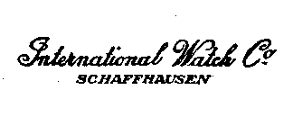 INTERNATIONAL WATCH CO. SCHAFFHAUSEN