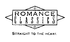 ROMANCE CLASSICS STRAIGHT TO THE HEART.