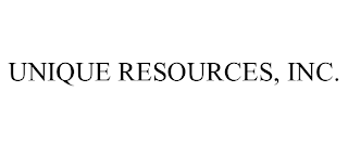 UNIQUE RESOURCES, INC.