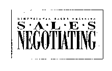 DIMENSIONAL SALES TRAINING SALES NEGOTIATING