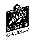 SCHLITZ GENUINE DRAFT COLD FILTERED