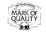 HOME BUYERS WARRANTY MARK OF QUALITY 2-10