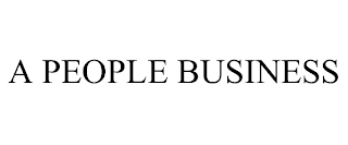 A PEOPLE BUSINESS