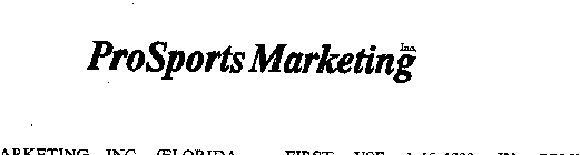 PROSPORTS MARKETING INC.