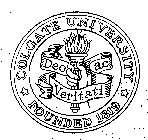 COLGATE UNIVERSITY FOUNDED 1819 DEO AC VERITATI