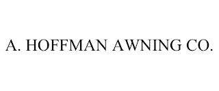 A. HOFFMAN AWNING CO.