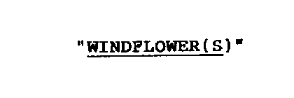 WINDFLOWERS