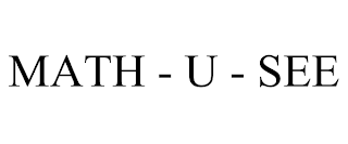 MATH - U - SEE