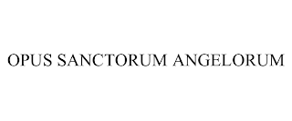 OPUS SANCTORUM ANGELORUM