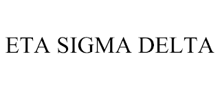 ETA SIGMA DELTA