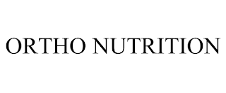 ORTHO NUTRITION