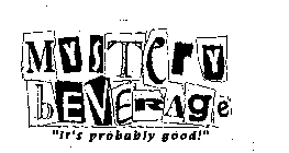 MYSTERY BEVERAGE 