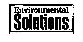 ENVIRONMENTAL SOLUTIONS