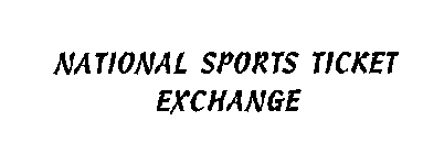 NATIONAL SPORTS TICKET EXCHANGE