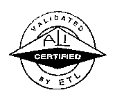 VALIDATED ALI CERTIFIED BY ETL