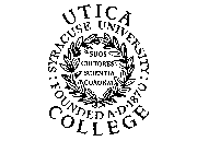 UTICA COLLEGE SYRACUSE UNIVERSITY FOUNDED A D 1870 SUOS CULTORES SCIENTIA CORONAT