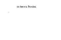 SIX STEPS TO FREEDOM