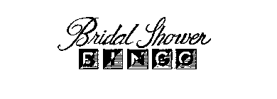 BRIDAL SHOWER BINGO