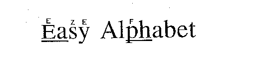 EASY ALPHABET E ZE F