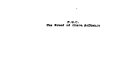 P.O.C. THE PROOF OF CLAIM SOFTWARE