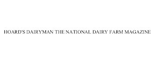HOARD'S DAIRYMAN THE NATIONAL DAIRY FARM MAGAZINE