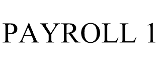 PAYROLL 1