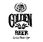 GOLDEN BEER AMERICAN PREMIUM LAGER SAYBREX WORLDWIDE SINCE 1981