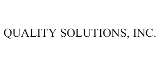 QUALITY SOLUTIONS, INC.