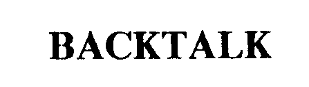 BACKTALK