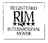 REGISTERED RIM INTERNATIONAL MOVER