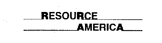 RESOURCE AMERICA
