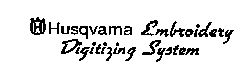 H HUSQVARNA EMBROIDERY DIGITIZING SYSTEM