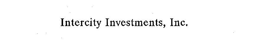 INTERCITY INVESTMENTS, INC.