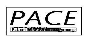 PACE PATIENT ADVISE & CONSENT ENCOUNTER