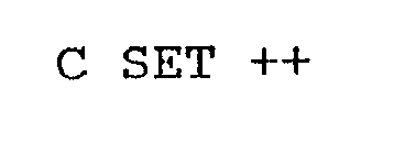 C SET ++