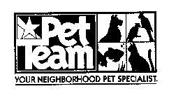 YOUR NEIGHBORHOOD PET SPECIALIST PET TEAM