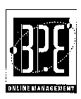 BPE ONLINE MANAGEMENT